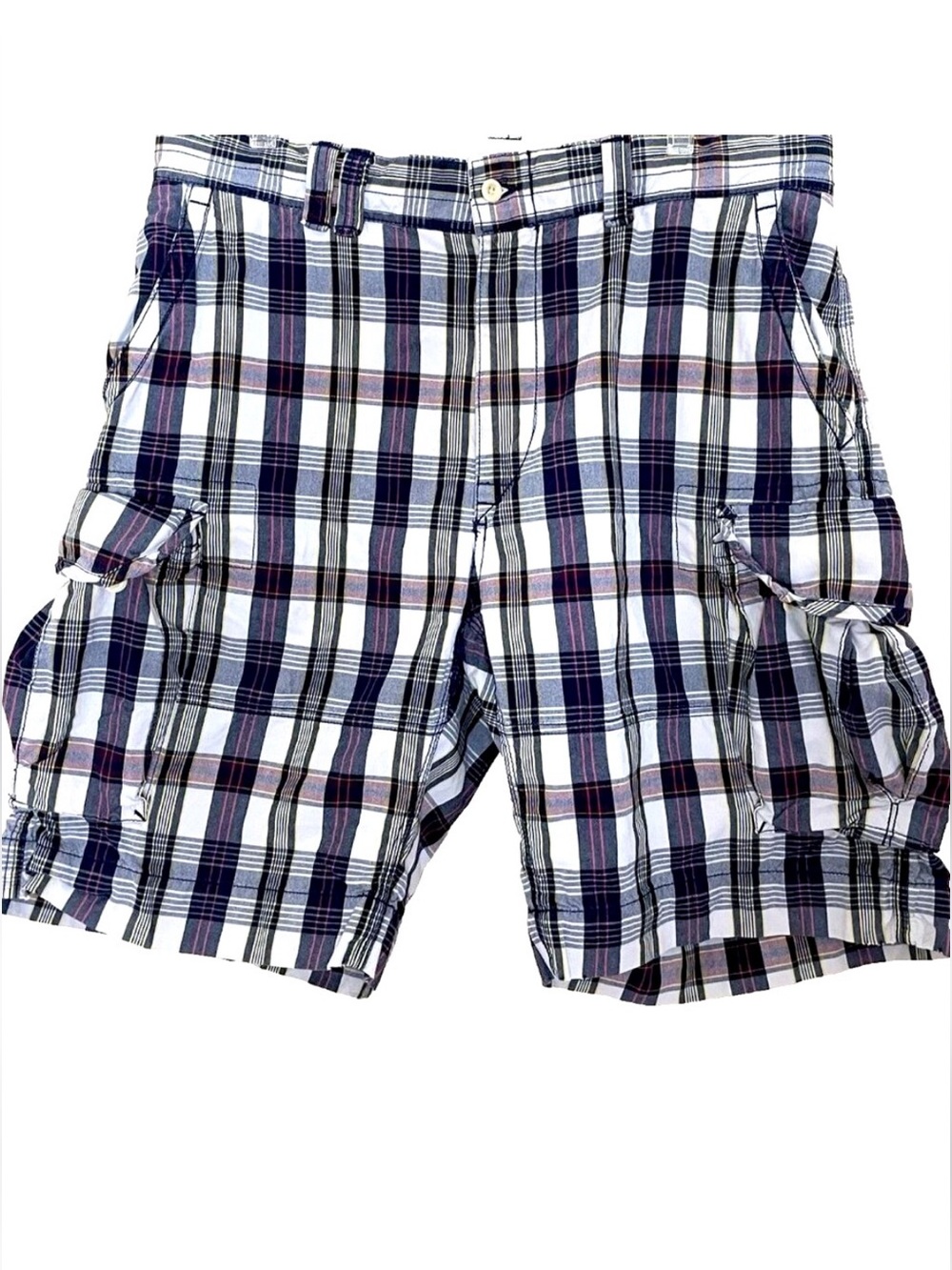POLO Ralph Lauren Cargo Shorts Men's 36 Plaid Utility Preppy Gorpcore